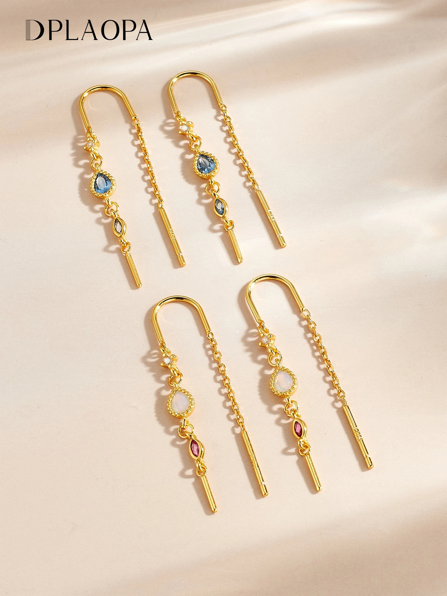 DPLAOPA 925 Sterling Silver Colorful Pear Shaped Zircon CZ Long Chain Drop Earrings 2026 Luxury Women Jewelry Dainty Fine Gift
DPLAOPA 925 Sterling Silver Colorful Pear Shaped Zircon CZ Long Chain Drop Earrings 2026 Luxury Women Jewelry Dainty Fine Gift