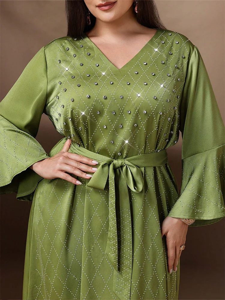 Women Dress Muslim Abaya Party Jalabiya Ramadan Rhinestone Long Dresses Abayas Vestidos Kaftan Arab Robe Dubai Caftan Plus Size
Women Dress Muslim Abaya Party Jalabiya Ramadan Rhinestone Long Dresses Abayas Vestidos Kaftan Arab Robe Dubai Caftan Plus Size