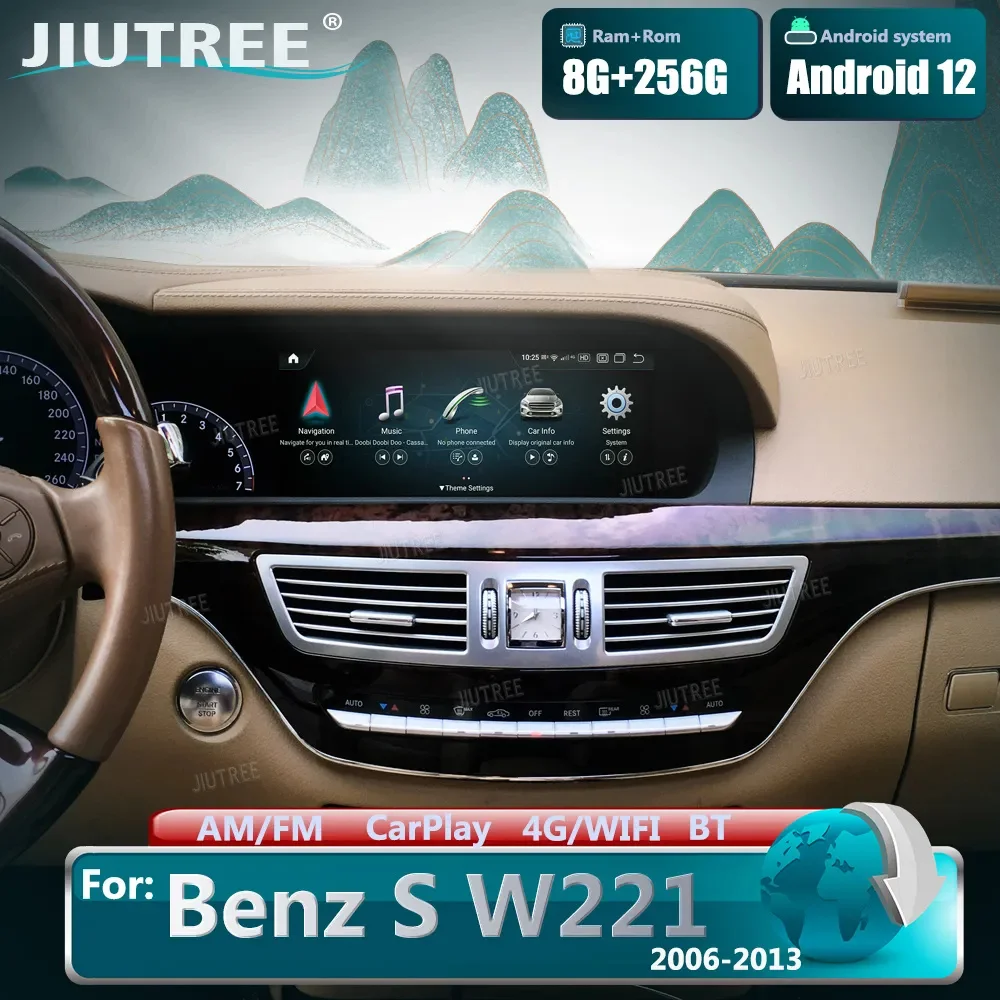 Автомагнитола 256G Snapdragon 662 для Mercedes BENZ S Class S550 W221 W216 CL 2005-2013 Android 12, стерео Мультимедийный Плеер carplay
Автомагнитола 256G Snapdragon 662 для Mercedes BENZ S Class S550 W221 W216 CL 2005-2013 Android 12, стерео Мультимедийный Плеер carplay