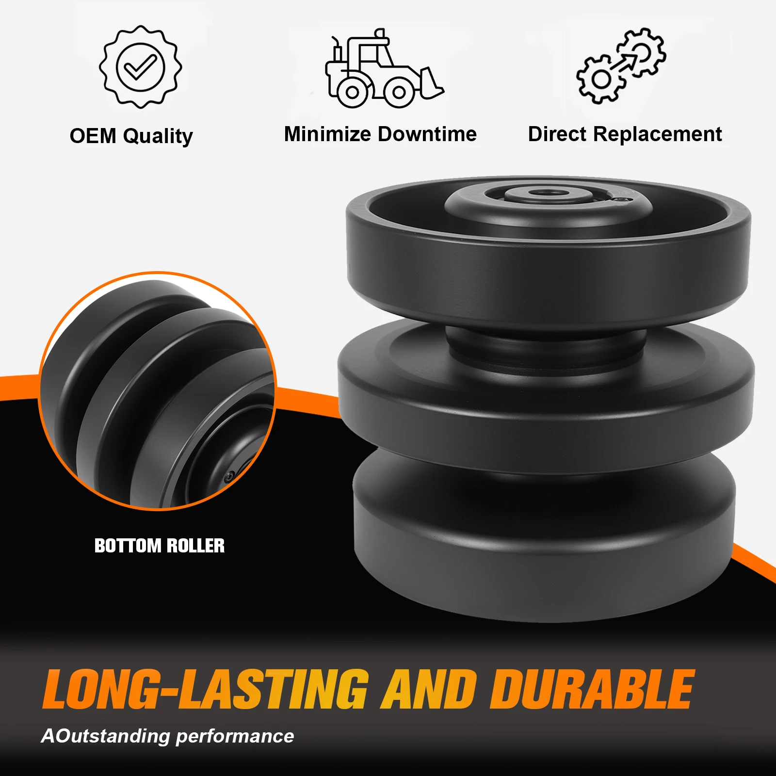 6689371 Запчасти для строительной техники: Сменный опорный каток для экскаватора, подходит для Bobcat 864 T320 T300 T250 T200 T190 T180
6689371 Запчасти для строительной техники: Сменный опорный каток для экскаватора, подходит для Bobcat 864 T320 T300 T250 T200 T190 T180