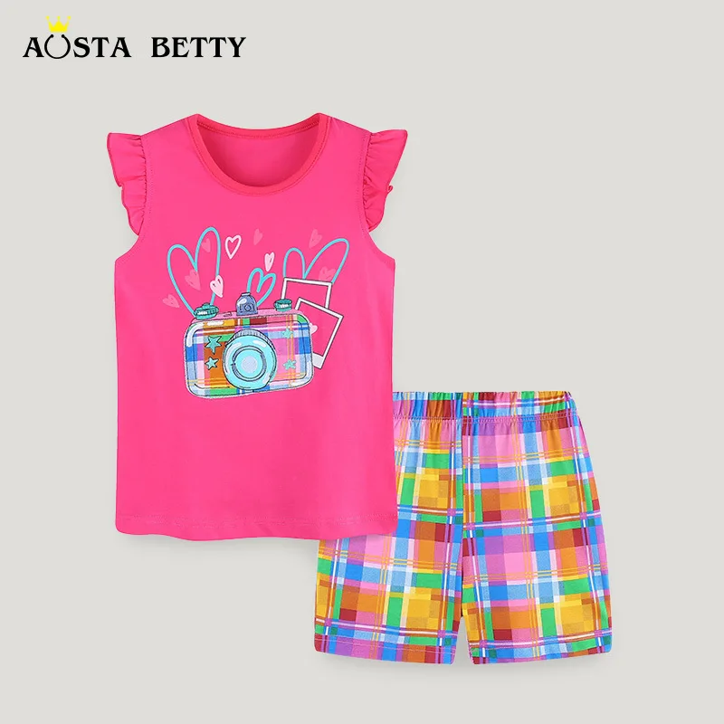 Summer New Girls' Short-Sleeved Suit Children Style Casual Printed round Neck Two-Piece Set One Piece DropshippingAosd
Summer New Girls' Short-Sleeved Suit Children Style Casual Printed round Neck Two-Piece Set One Piece DropshippingAosd
