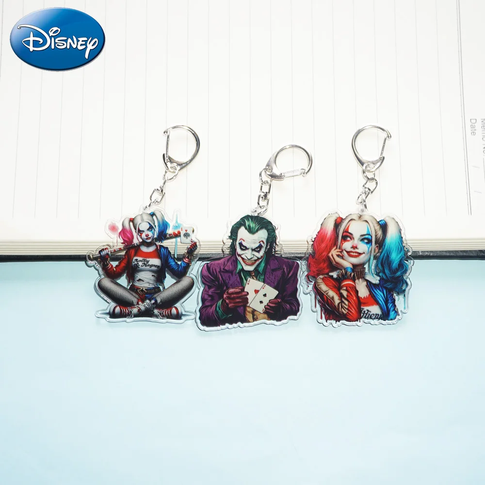 BEAST KINGDOM Joker Keychain Cartoon Figure Harley Quinn Acrylic Pendant Keyrings for Women Girl Car Backpack Accessories
BEAST KINGDOM Joker Keychain Cartoon Figure Harley Quinn Acrylic Pendant Keyrings for Women Girl Car Backpack Accessories