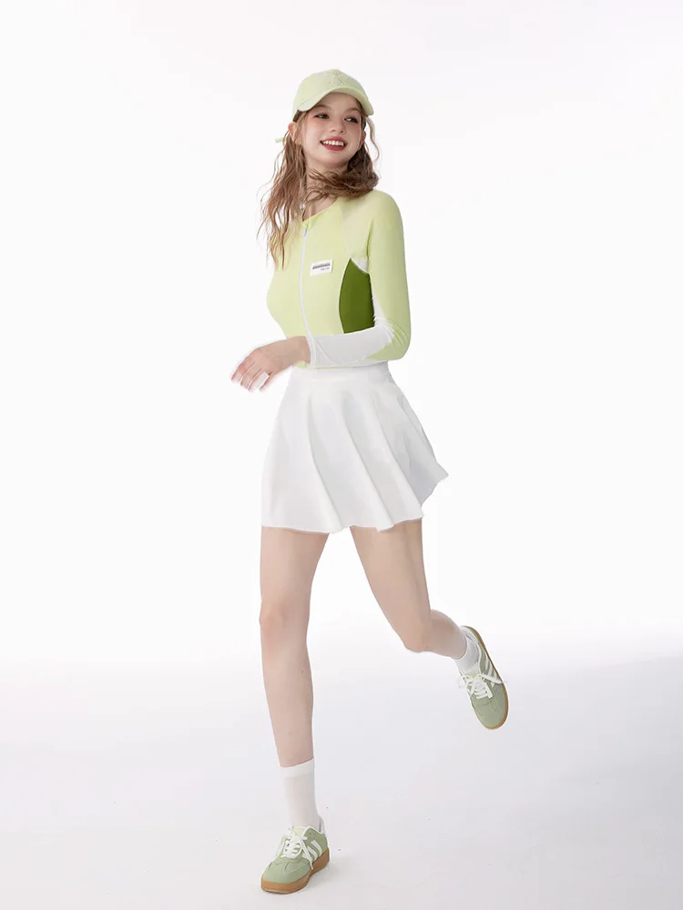 Dopne Swimsuit 2026 New Women's One-piece Long-sve Conservative Surf Spor Feeling High-end Sense Swimming Costume
Dopne Swimsuit 2026 New Women's One-piece Long-sve Conservative Surf Spor Feeling High-end Sense Swimming Costume