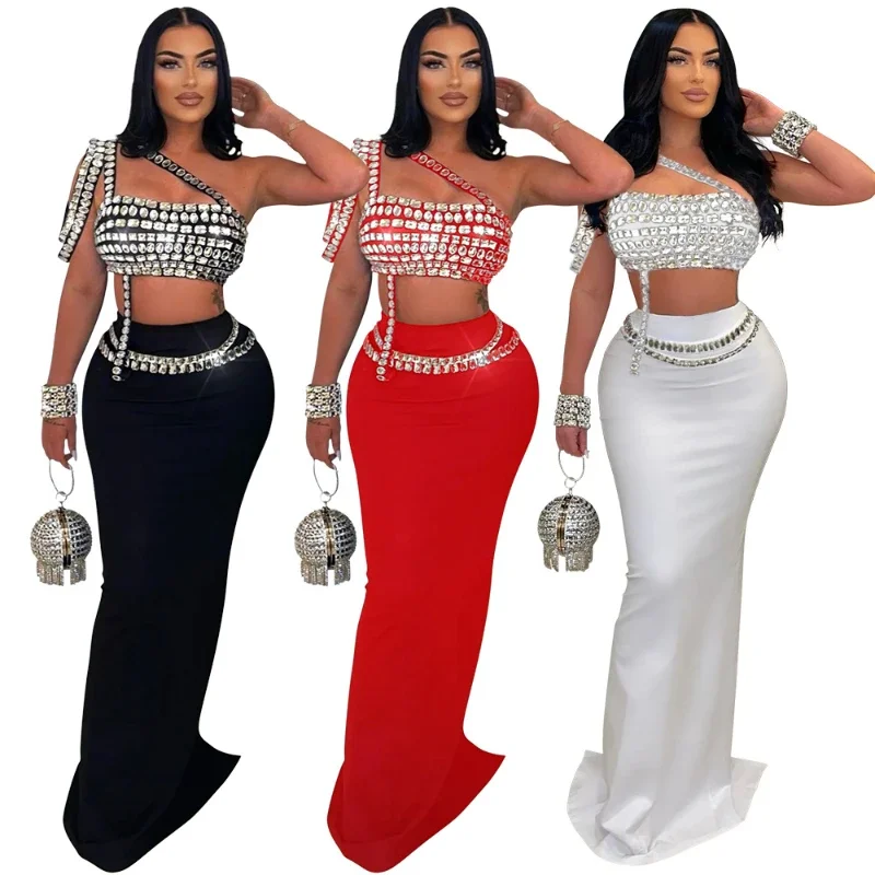 Dress Sets Long Party Skirt Women Two Piece Set Sexy High Waist Skirts Crop Top Sequin Wedding Prom Summer Evening Vestidos Gown
Dress Sets Long Party Skirt Women Two Piece Set Sexy High Waist Skirts Crop Top Sequin Wedding Prom Summer Evening Vestidos Gown
