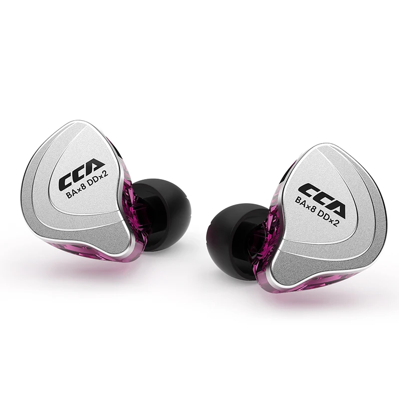 CCA C10 HiFi Headphones 4BA+1DD Hybrid Technology In Ear Music DJ Gamer Sport Earphone Active Noice Cancelling Monitor Headset
CCA C10 HiFi Headphones 4BA+1DD Hybrid Technology In Ear Music DJ Gamer Sport Earphone Active Noice Cancelling Monitor Headset