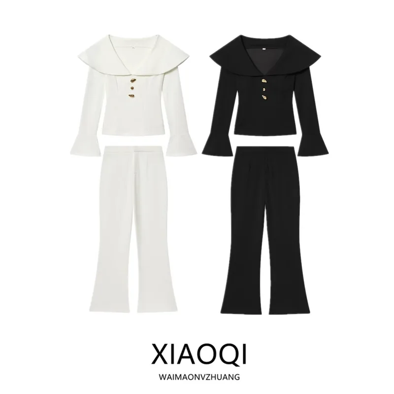 Spring 2026 Women's Fashion V-neck Slim-fit Commute-ready Two-piece Set Long Sleeve Mid-waist Pants Elegant Workwear
Spring 2026 Women's Fashion V-neck Slim-fit Commute-ready Two-piece Set Long Sleeve Mid-waist Pants Elegant Workwear