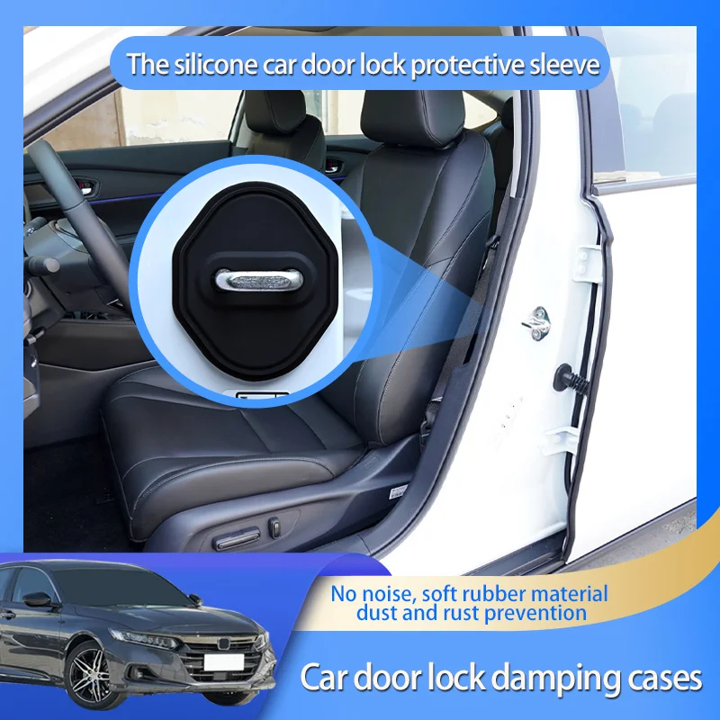 Car Door Lock Cover Silica gel Car Styling Case Protective Stickers Decoration For Honda Accord 7th 8th 9th 10th Accessories
Car Door Lock Cover Silica gel Car Styling Case Protective Stickers Decoration For Honda Accord 7th 8th 9th 10th Accessories
