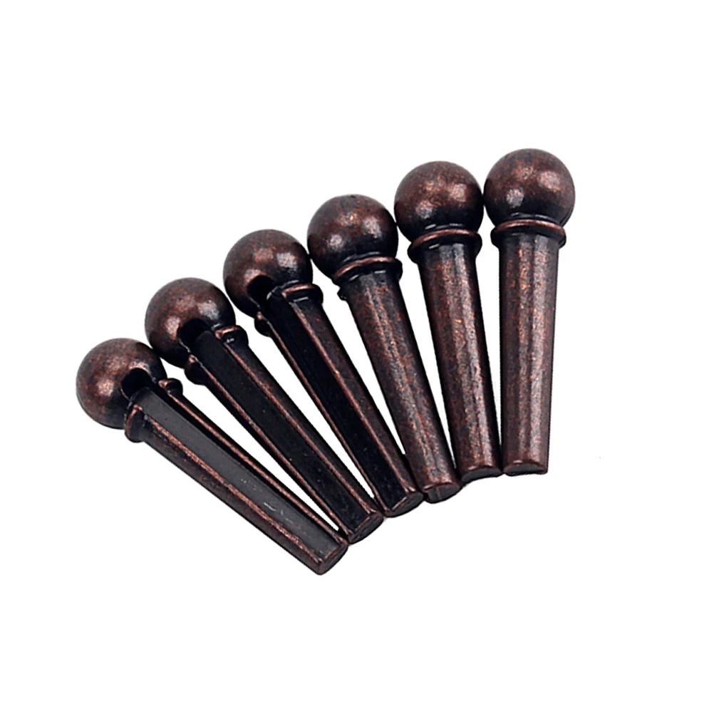 6pcs Guitar Bridge Pins Acoustic Parts Replacement Metal Studs Strong Portamento Full Timbre Stable Frequency Sweep Picking
6pcs Guitar Bridge Pins Acoustic Parts Replacement Metal Studs Strong Portamento Full Timbre Stable Frequency Sweep Picking