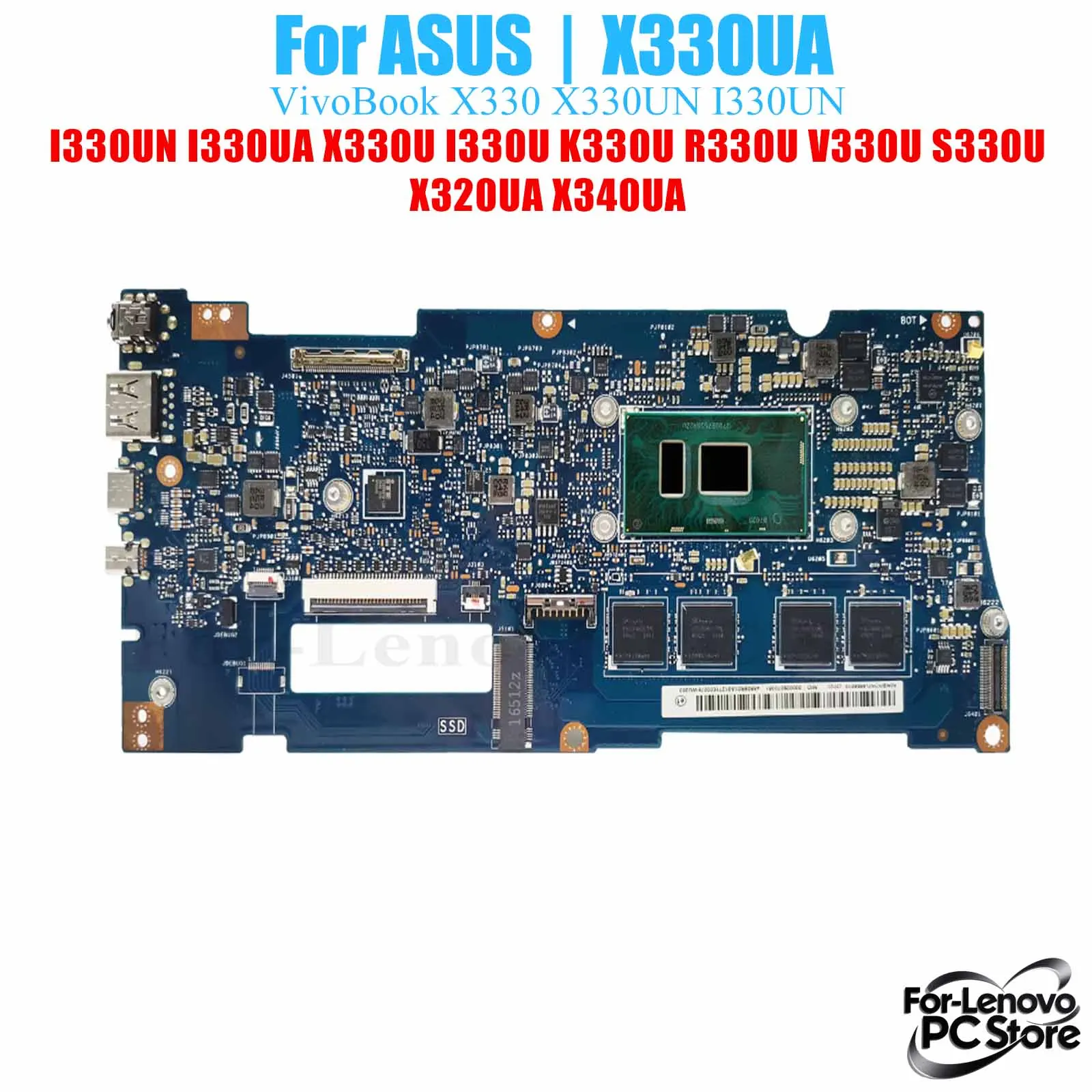 X330UA For ASUS VivoBook R330U S330U X330UB X330UAR X320UA X340UA Laptop Motherboard Laptop Mainboard
X330UA For ASUS VivoBook R330U S330U X330UB X330UAR X320UA X340UA Laptop Motherboard Laptop Mainboard