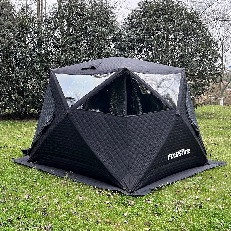 Pop Up Custom Mobile Sauna Room Insulated Ice Fishing Winter Camping Tent Outdoor 4-6 Person Sauna Tent
Pop Up Custom Mobile Sauna Room Insulated Ice Fishing Winter Camping Tent Outdoor 4-6 Person Sauna Tent