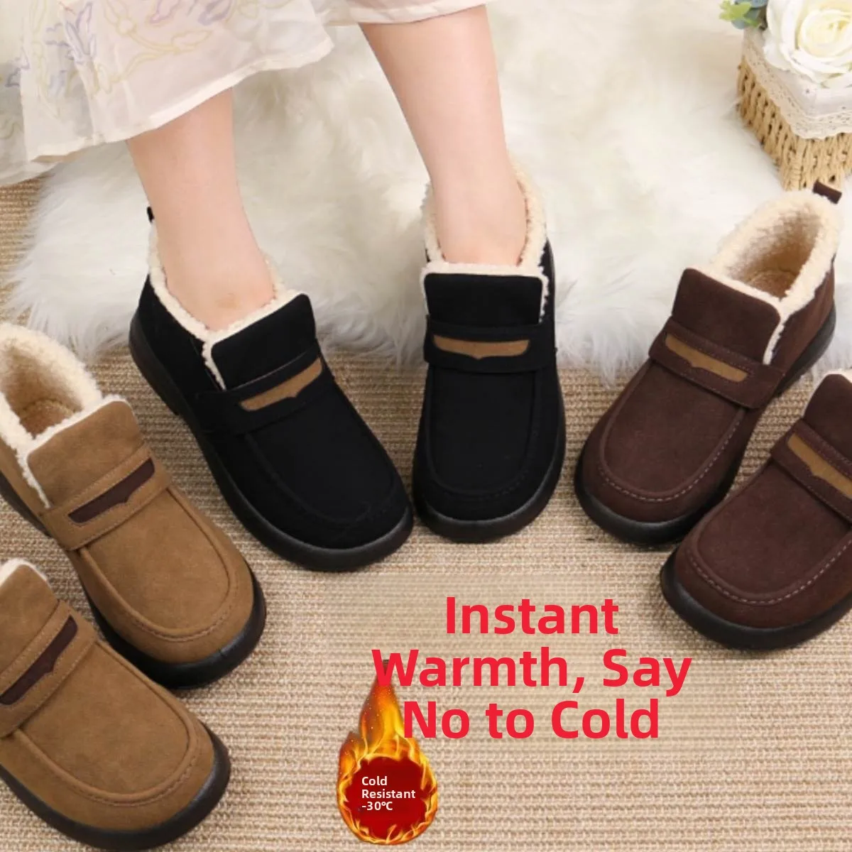 Winter New Fashion Women's Fleece Lined Bean Bean Boots Thick Bottom High Top Cotton Shoes Soft Bottom Anti-Slip Snow Boots
Winter New Fashion Women's Fleece Lined Bean Bean Boots Thick Bottom High Top Cotton Shoes Soft Bottom Anti-Slip Snow Boots