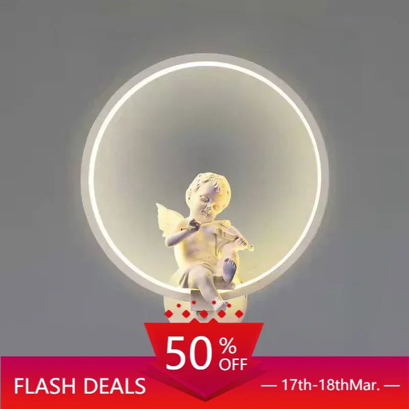 Creative Angel Wall Lamp Led 18W Fixture Tricolor Dimming Led Bedside Children's Room Night Light Modern for Home Bedroom
Creative Angel Wall Lamp Led 18W Fixture Tricolor Dimming Led Bedside Children's Room Night Light Modern for Home Bedroom