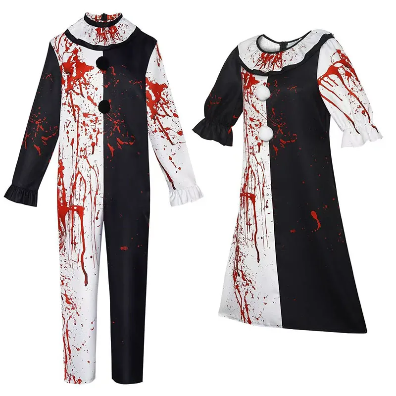 2026 New Art The Clown Cosplay Costume Terrifierr Outfits Killer Clowns Blood Stains Jumpsuits Dress Halloween Carnival Party
2026 New Art The Clown Cosplay Costume Terrifierr Outfits Killer Clowns Blood Stains Jumpsuits Dress Halloween Carnival Party