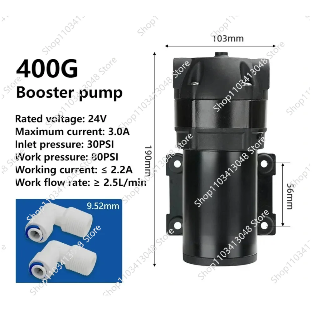 24V 400G Household Booster Pump Reverse Osmosis Household Kitchen Filtration Water Purifier Accessories Diaphragm Water Pump
24V 400G Household Booster Pump Reverse Osmosis Household Kitchen Filtration Water Purifier Accessories Diaphragm Water Pump