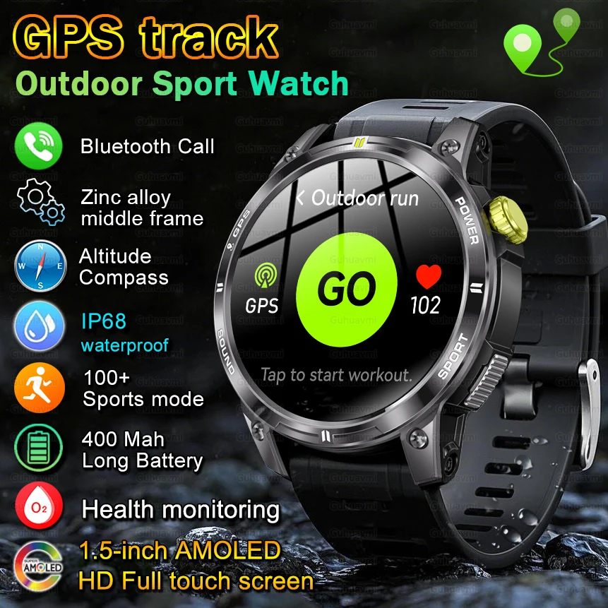 2025 New For HUAWEI Xiaomi Original Military Outdoor Smart Watch GPS Sport Fitness Health IP68 Waterproof Bluetooth Call Watches
2025 New For HUAWEI Xiaomi Original Military Outdoor Smart Watch GPS Sport Fitness Health IP68 Waterproof Bluetooth Call Watches
