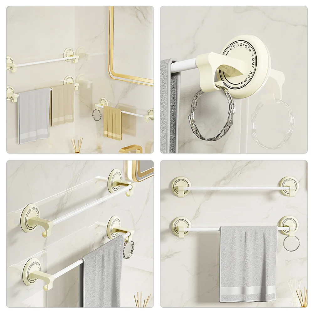 2pcs Wall Mounted Towel Rack Iron Tube Abs No Drill Storage Shelf For Bathroom Kitchen Balcony Towel Bar Organizer
2pcs Wall Mounted Towel Rack Iron Tube Abs No Drill Storage Shelf For Bathroom Kitchen Balcony Towel Bar Organizer