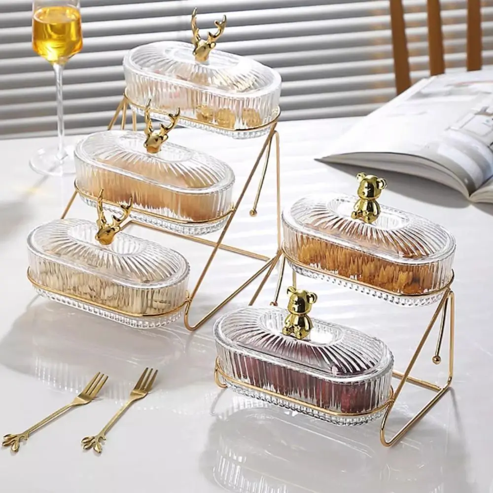 Kitchen Supplies Exquisite Snack Storage Box Transparent with Holder Fruit Tray with Lid Storage Can Tea Table
Kitchen Supplies Exquisite Snack Storage Box Transparent with Holder Fruit Tray with Lid Storage Can Tea Table