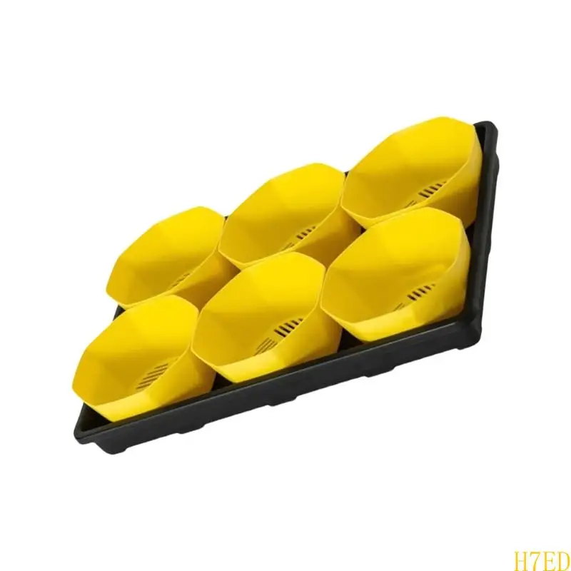 H7ED 6 Cell Seedling Pot and Tray Set 6Inch Nursery Pots Seedling Pot Shuttle Tray For Home Balcony Garden Enthusiasts
H7ED 6 Cell Seedling Pot and Tray Set 6Inch Nursery Pots Seedling Pot Shuttle Tray For Home Balcony Garden Enthusiasts