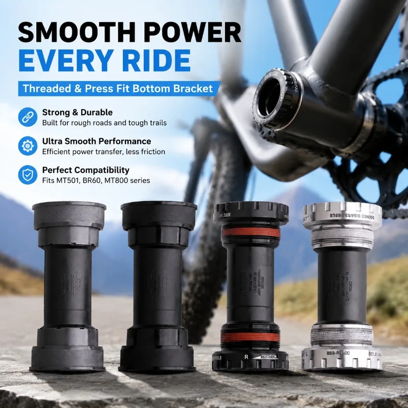 Thread Press Fit Hollow Bottom Bracket Sturdy Rotating Spindle Component Suitable Mountain Highway Bicycle Pedal Linkage
Thread Press Fit Hollow Bottom Bracket Sturdy Rotating Spindle Component Suitable Mountain Highway Bicycle Pedal Linkage