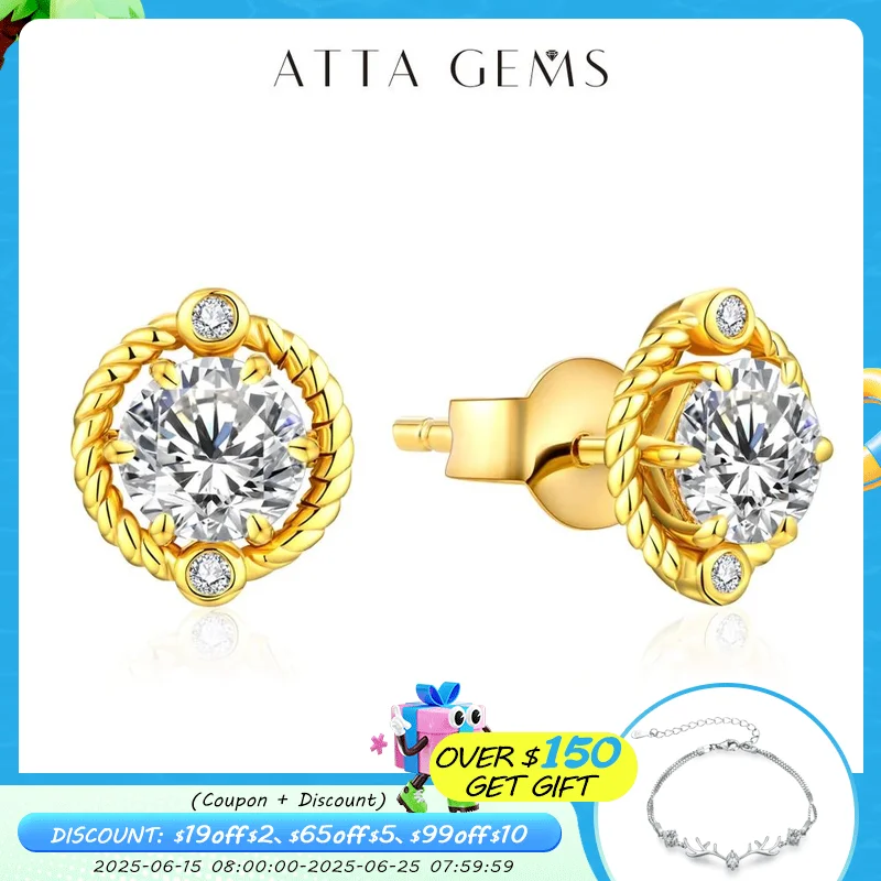 ATTAGEMS Fashion D Color Moissanite Earrings Real 925 Sterling Silver Passed the Diamond Tester Earrings for Women for Gilft New
ATTAGEMS Fashion D Color Moissanite Earrings Real 925 Sterling Silver Passed the Diamond Tester Earrings for Women for Gilft New
