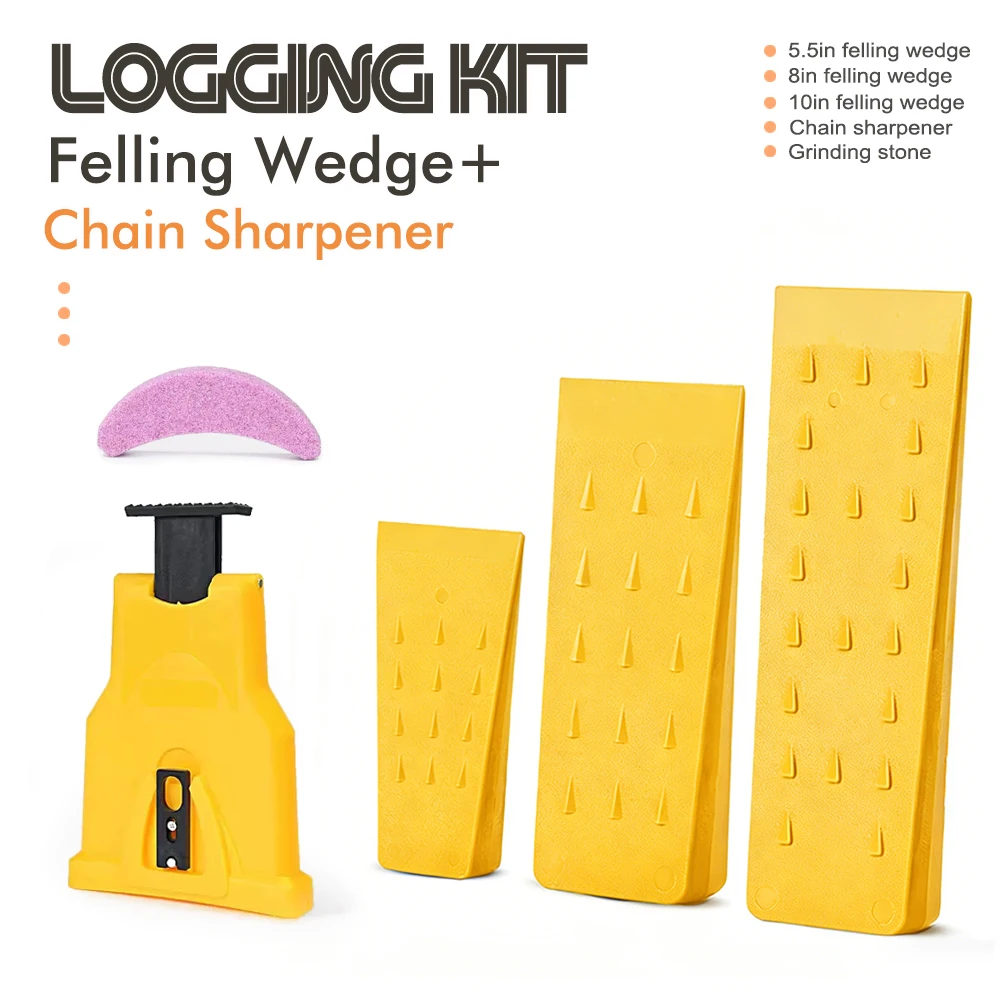 Garden Logging Kit (3 size Felling Wedge)+Chain Sharpener Chainsaw Teeth Sharpener , Whetstone, Quick-sharpening Tool
Garden Logging Kit (3 size Felling Wedge)+Chain Sharpener Chainsaw Teeth Sharpener , Whetstone, Quick-sharpening Tool