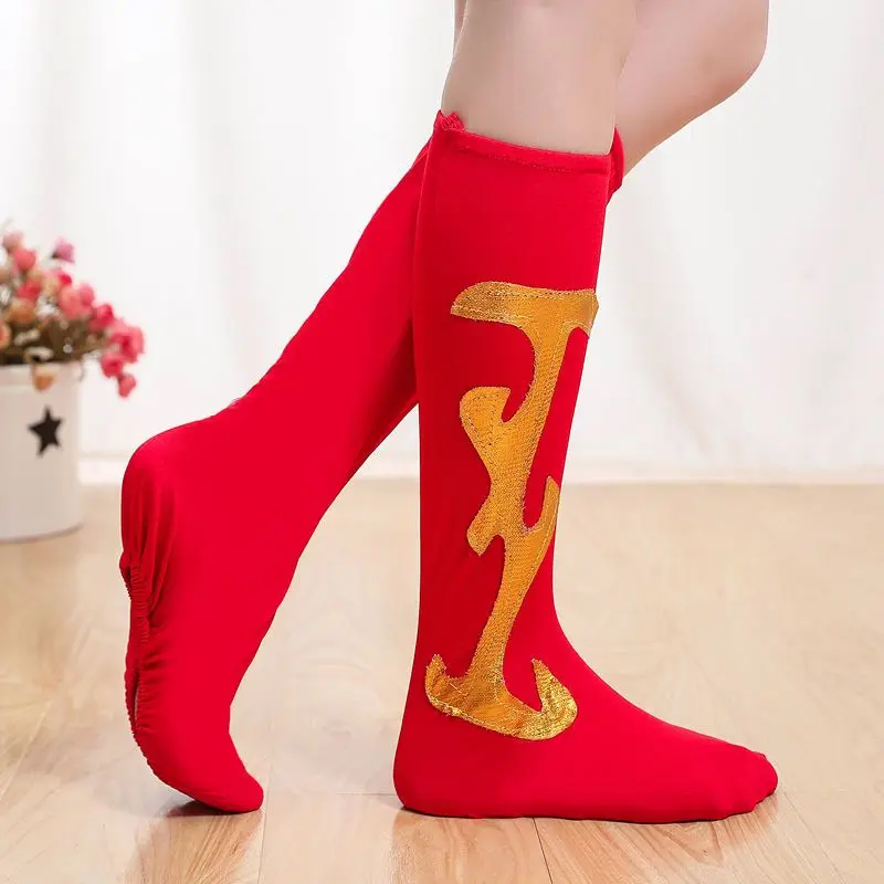 Unisex Mongolian Minority Dance Shoes Cover High-elastic Long Tube Stocking Overshoe Festival Performance Red White Gold Silver
Unisex Mongolian Minority Dance Shoes Cover High-elastic Long Tube Stocking Overshoe Festival Performance Red White Gold Silver
