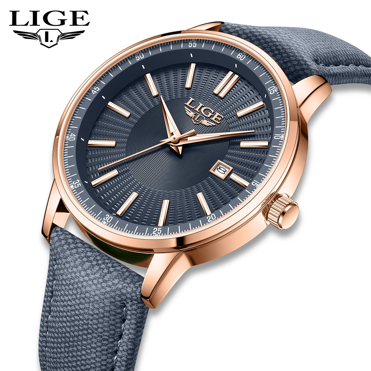 LIGE Men Classic Quartz Wrist Watch with Calendar Luminous Dial Leather Strap Casual Business Leisure Outdoor Sports Watches
LIGE Men Classic Quartz Wrist Watch with Calendar Luminous Dial Leather Strap Casual Business Leisure Outdoor Sports Watches