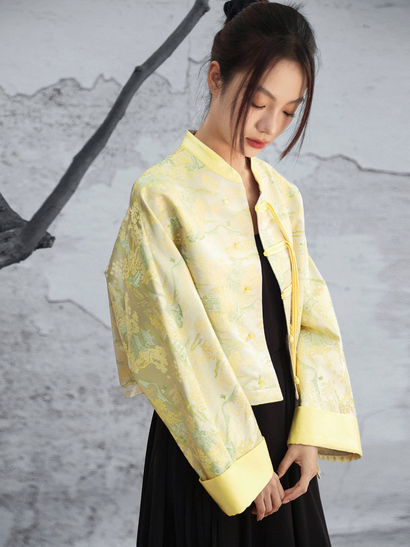 New Chinese Style Short Jacket Women's New Silk Brocade Embroidery Collar Stand up Coat Spring Fashion Outerwear Coat
New Chinese Style Short Jacket Women's New Silk Brocade Embroidery Collar Stand up Coat Spring Fashion Outerwear Coat
