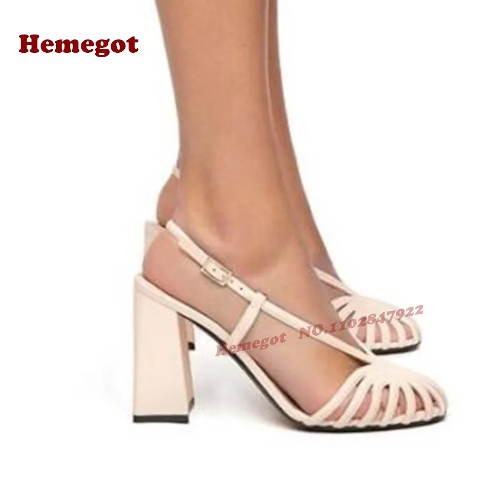 Nude Pink Chunky Heels Sandals Round Toe Hollow Out Slingback Women's Sandals 2025 New Arrival Elegant Slingback Runway Shoes
Nude Pink Chunky Heels Sandals Round Toe Hollow Out Slingback Women's Sandals 2025 New Arrival Elegant Slingback Runway Shoes