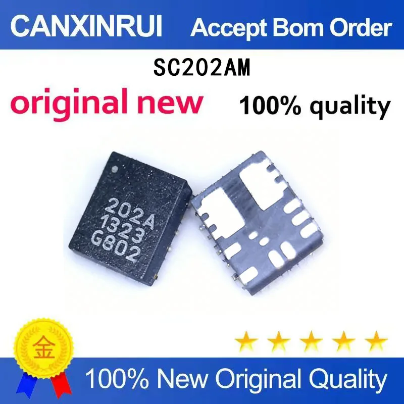 (5-100 pieces)New SC202AM SC202AMLTRT 202A QFN
(5-100 pieces)New SC202AM SC202AMLTRT 202A QFN