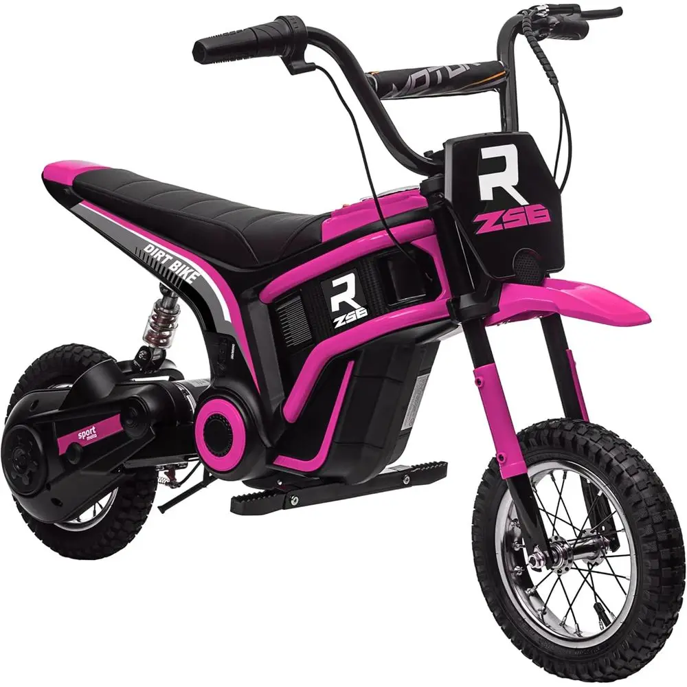 Pink 24V 350W Electric Dirt Bike, 15 MPH, Grip Throttle, Music Horn, Rear Suspension for Teens 13+
Pink 24V 350W Electric Dirt Bike, 15 MPH, Grip Throttle, Music Horn, Rear Suspension for Teens 13+