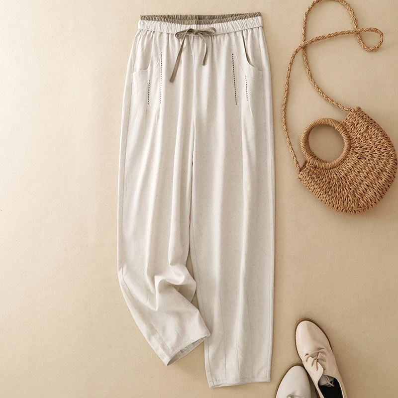 Loose Straight Leg Cotton Linen Nine Points Pants Casual Summer New Style plus Size Women's Clothing Euro Style Wide Leg Trou...
Loose Straight Leg Cotton Linen Nine Points Pants Casual Summer New Style plus Size Women's Clothing Euro Style Wide Leg Trou...
