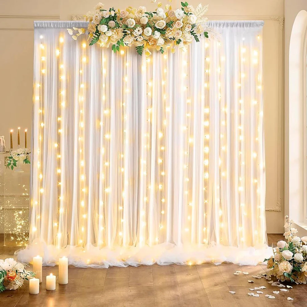 USB LED Curtain Light String, Christmas Room Decoration, Remote Control 8 Function Light Garland ,Wedding Birthday Home Decor
USB LED Curtain Light String, Christmas Room Decoration, Remote Control 8 Function Light Garland ,Wedding Birthday Home Decor