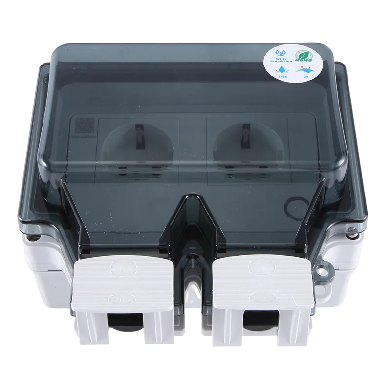 Настенные электрические розетки ABFM-Tuya IP66, водонепроницаемая розетка с крышкой, вилка Wi-Fi, стандарт ЕС, уличная непромокаемая розетка
Настенные электрические розетки ABFM-Tuya IP66, водонепроницаемая розетка с крышкой, вилка Wi-Fi, стандарт ЕС, уличная непромокаемая розетка