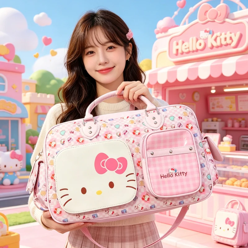 Hellokittys Travel Bag Large Capacity Multifunctional Portable New Luggage Bag Kawaii Anime Figure Bags for Woman
Hellokittys Travel Bag Large Capacity Multifunctional Portable New Luggage Bag Kawaii Anime Figure Bags for Woman