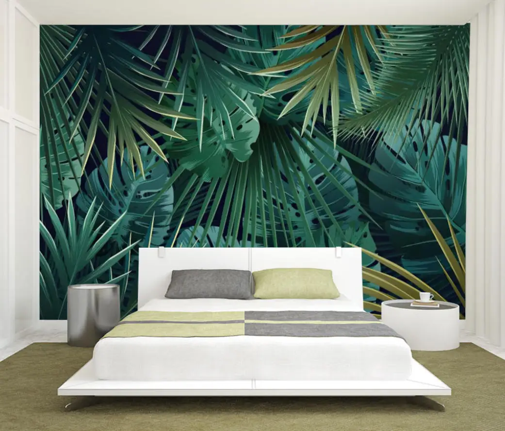 Custom leaf wallpaper hand painted Nordic palm leaves leaves living room bedroom TV background wall decoration 3d wallpaper
Custom leaf wallpaper hand painted Nordic palm leaves leaves living room bedroom TV background wall decoration 3d wallpaper