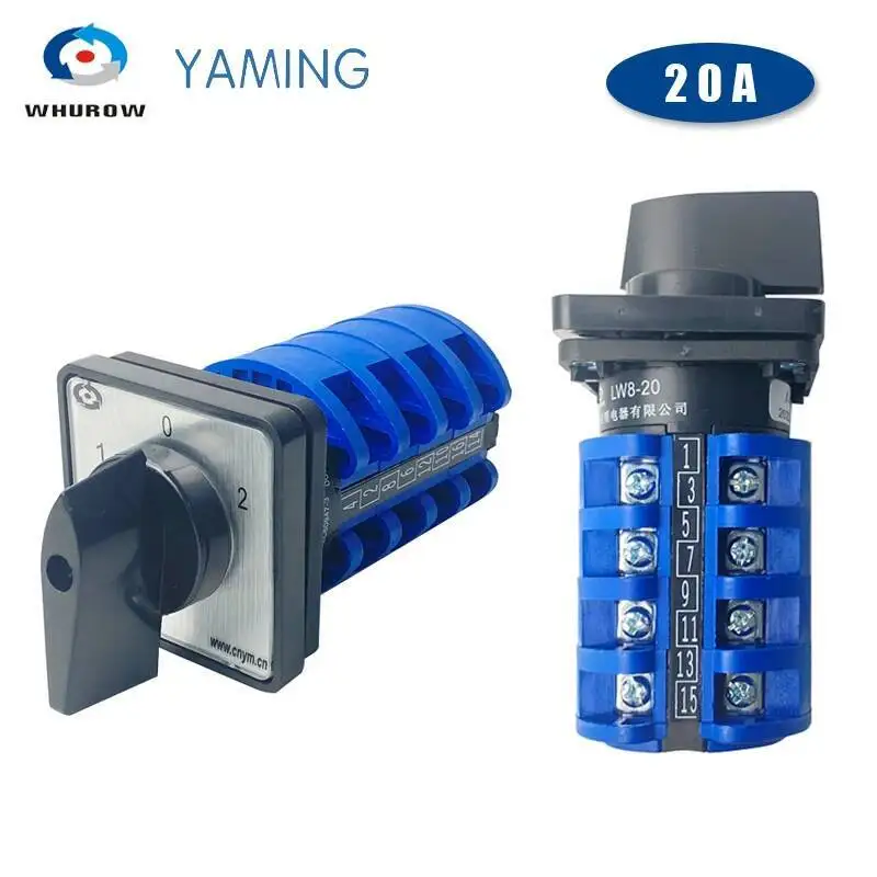 Контрольная схема двигателя, вращающийся переключатель ВКЛ-ВЫКЛ-ВКЛ, 3 положения, 4 фазы, 20 А, 500 в, маленькая пластина, переключатель для камеры, стандартный/4 
Контрольная схема двигателя, вращающийся переключатель ВКЛ-ВЫКЛ-ВКЛ, 3 положения, 4 фазы, 20 А, 500 в, маленькая пластина, переключатель для камеры, стандартный/4