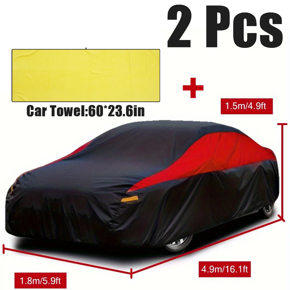 2pcs Universal Car Cover & Towel Set (L/ XL/ XXL) | Heavy Duty All-Weather Protection | Waterproof Anti-Scratch | UV/ Sun/ Rain/
2pcs Universal Car Cover & Towel Set (L/ XL/ XXL) | Heavy Duty All-Weather Protection | Waterproof Anti-Scratch | UV/ Sun/ Rain/