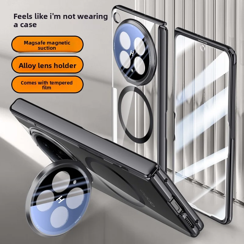 For OPPO Find N6 Case Luxury Plating Magsafe Stand Magnetic Protective Back Cover case For Find N6 N5 Spring Hinged Holder Shell
For OPPO Find N6 Case Luxury Plating Magsafe Stand Magnetic Protective Back Cover case For Find N6 N5 Spring Hinged Holder Shell