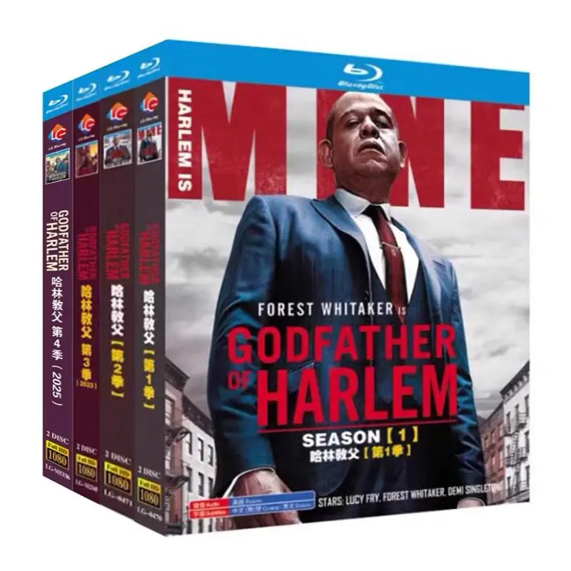 Harlem Godfather Seasons 1-4 Blu-ray High Definition US TV Series BD Discs Box Set with English and Traditional Chinese
Harlem Godfather Seasons 1-4 Blu-ray High Definition US TV Series BD Discs Box Set with English and Traditional Chinese