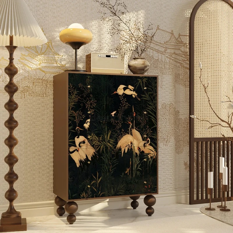 Antique Style Solid Wood Chest of Drawers Storage Chest of Drawers Chinese Retro Tailstock against the Wall
Antique Style Solid Wood Chest of Drawers Storage Chest of Drawers Chinese Retro Tailstock against the Wall