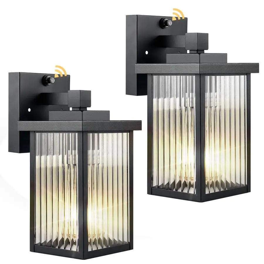 2Pack Outdoor Wall Lights for House Exterior, Dusk to Dawn Porch Lights Outdoor, Waterproof Matte Black Front Door Light Fixture
2Pack Outdoor Wall Lights for House Exterior, Dusk to Dawn Porch Lights Outdoor, Waterproof Matte Black Front Door Light Fixture