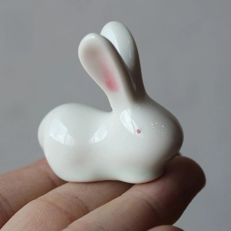 Boutique Sheep Fat Jade Ceramic Rabbit Tea Pet Trumpet Kung Fu Tea Ceremony Decoration Cute Lid Rack Household Ornaments
Boutique Sheep Fat Jade Ceramic Rabbit Tea Pet Trumpet Kung Fu Tea Ceremony Decoration Cute Lid Rack Household Ornaments
