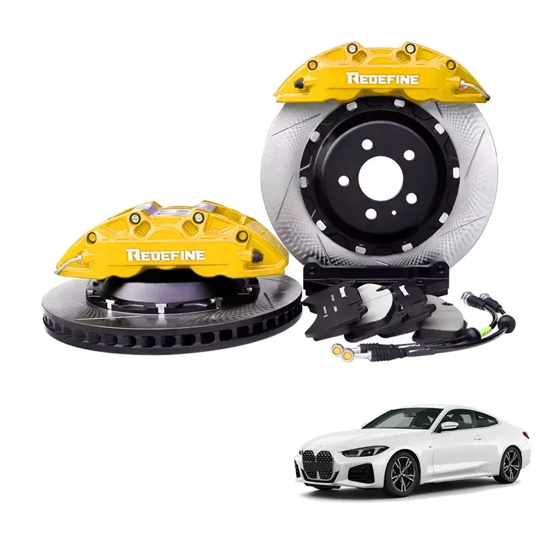 Upgraded versionHigh Quality Universal Brake System 6 Piston 355mm Disc Big Brake Caliper Kit for 420i F30 E90 E46 F10
Upgraded versionHigh Quality Universal Brake System 6 Piston 355mm Disc Big Brake Caliper Kit for 420i F30 E90 E46 F10