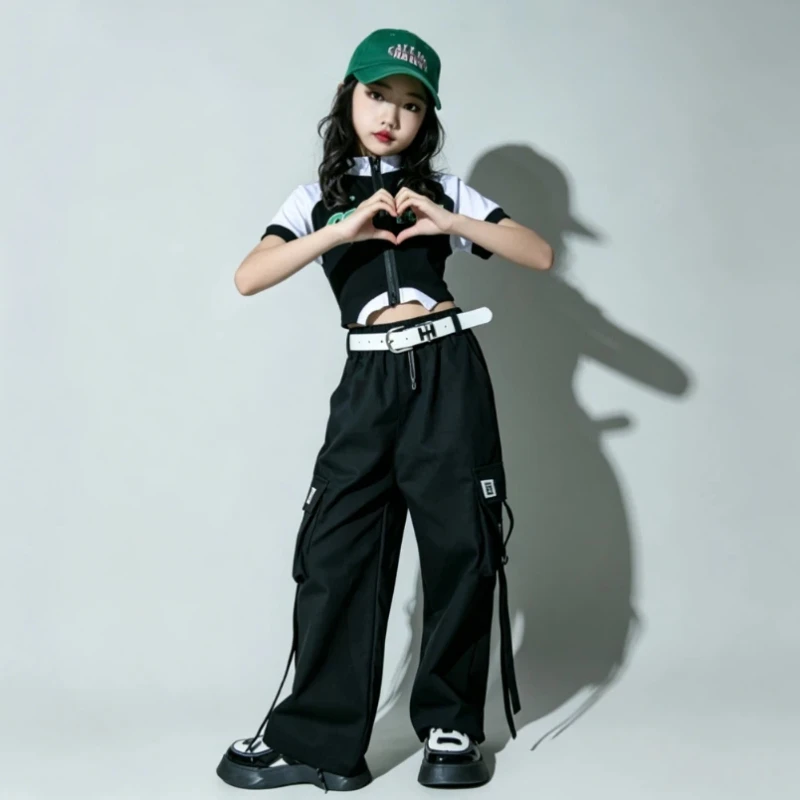 Girls' Jazz Dance Costume Dopamine Jazz Stage Performance Set New Short Sleeved Summer Street Dance Fashion Outfit
Girls' Jazz Dance Costume Dopamine Jazz Stage Performance Set New Short Sleeved Summer Street Dance Fashion Outfit