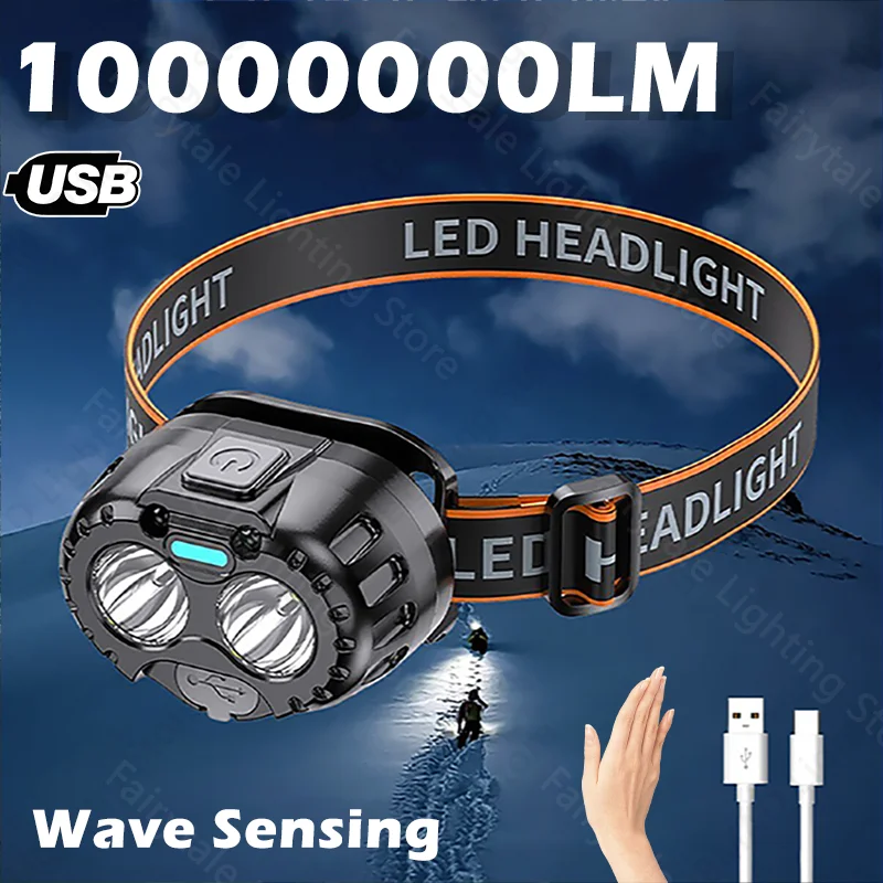 USB Rechargeable Headlamp Motion Sensor Waterproof LED Headlight For Outdoor Camping Fishing Hiking Emergency Flashlight
USB Rechargeable Headlamp Motion Sensor Waterproof LED Headlight For Outdoor Camping Fishing Hiking Emergency Flashlight