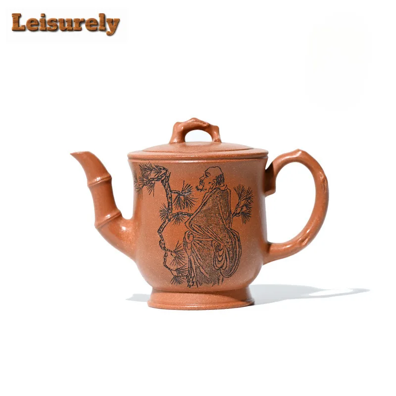 200ml Ancient Yixing Purple Clay Teapots Artists Handmade Pine Bamboo Pot Raw Ore Downhill Mud Kettle Chinese Zisha Tea Set Gift
200ml Ancient Yixing Purple Clay Teapots Artists Handmade Pine Bamboo Pot Raw Ore Downhill Mud Kettle Chinese Zisha Tea Set Gift