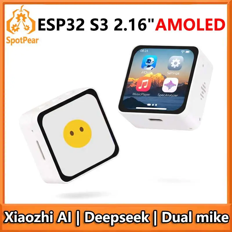 ESP32-S3 2.16inch AMOLED Display AI Development Board 480×480 2.16 inch TouchScreen Deepseek
ESP32-S3 2.16inch AMOLED Display AI Development Board 480×480 2.16 inch TouchScreen Deepseek