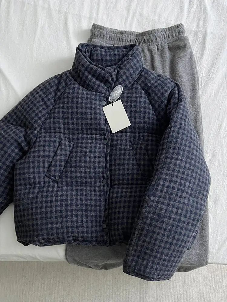 Oversize Plaid Cotton Jacket Women Autumn Winter Thicked Warm Tops Mujer Japanese Korean Style Casual Coat Parkas
Oversize Plaid Cotton Jacket Women Autumn Winter Thicked Warm Tops Mujer Japanese Korean Style Casual Coat Parkas