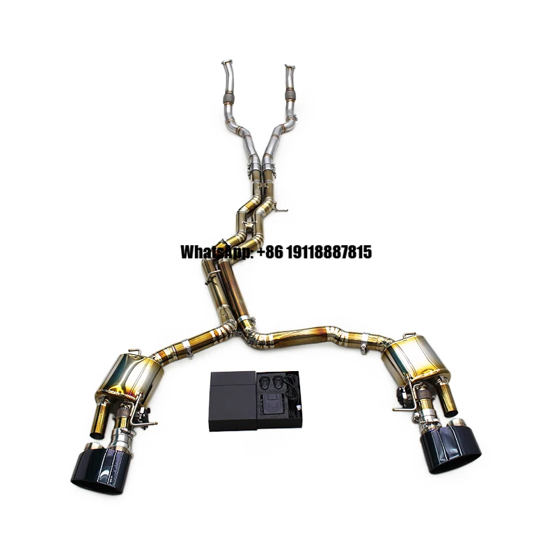 Auto Full Set Exhaust for AUDI RS7 C8 4.0T 2019-2024 304 Front Pipe Titanium Catback Exhaust Pipe With Tips
Auto Full Set Exhaust for AUDI RS7 C8 4.0T 2019-2024 304 Front Pipe Titanium Catback Exhaust Pipe With Tips